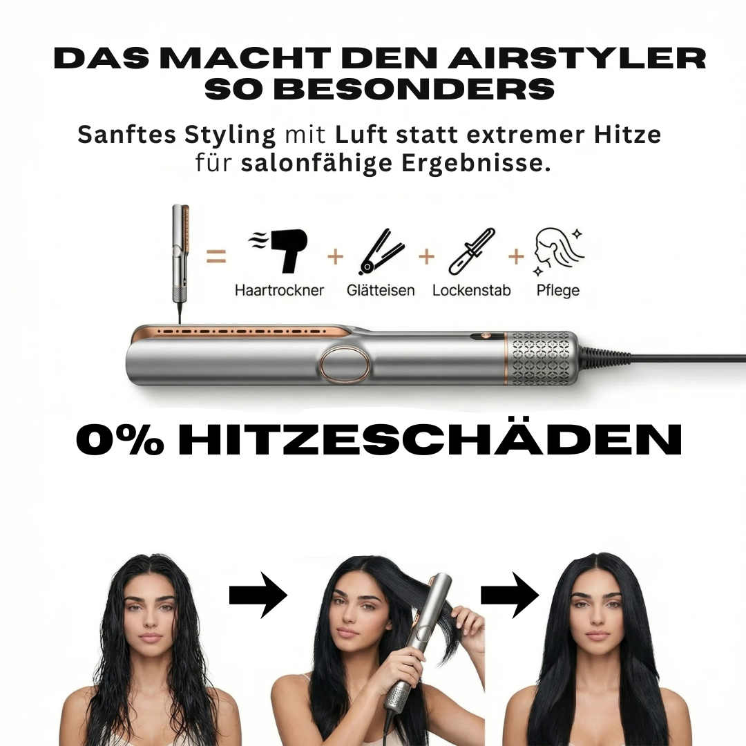 bellair™  AirStraight 2in1 Glatt- und Föhnstyler