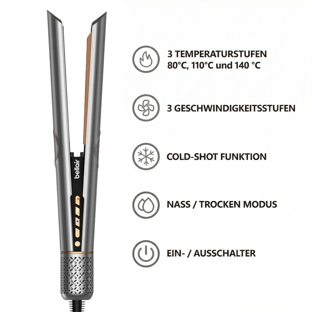 bellair™  AirStraight 2in1 Glatt- und Föhnstyler