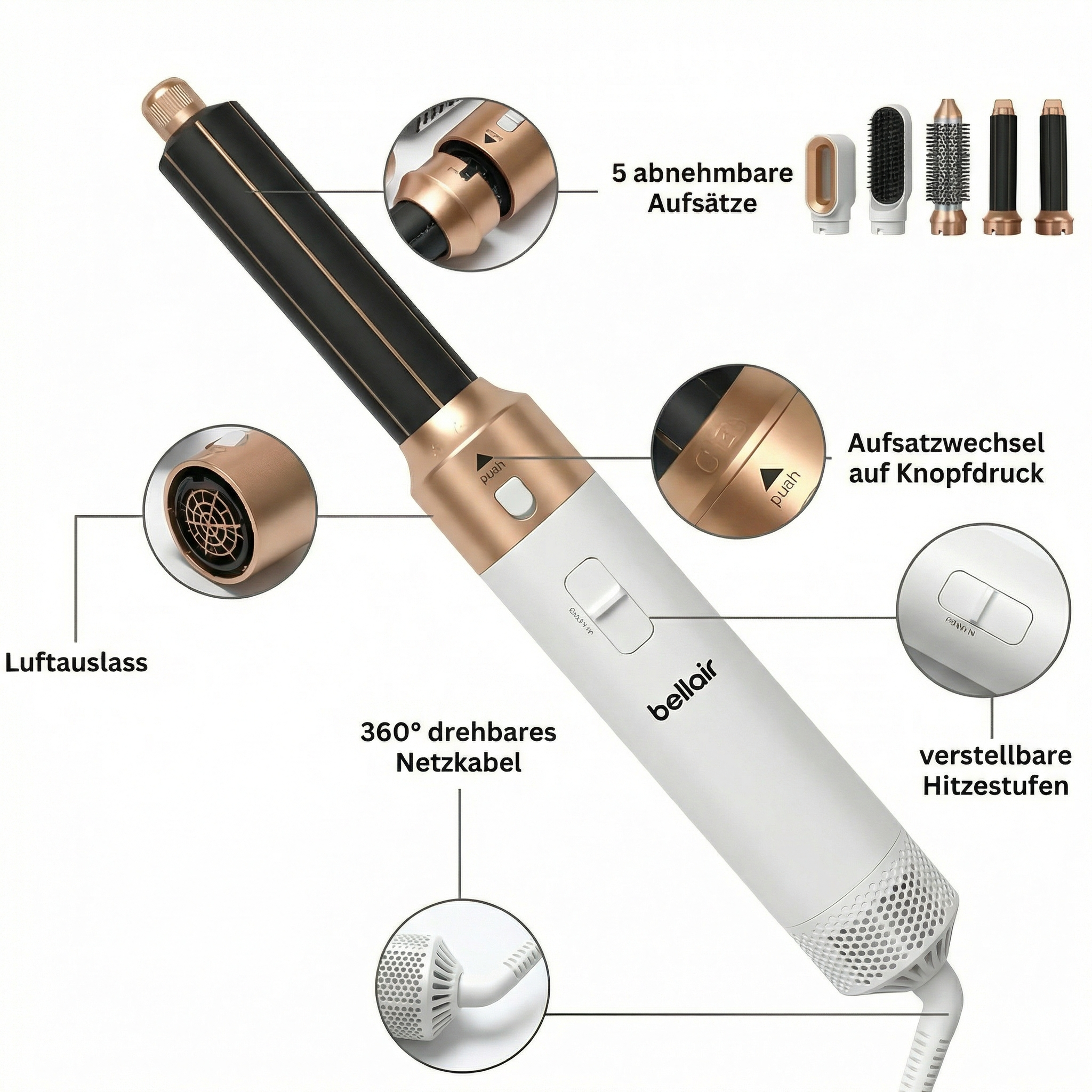 bellair™ AirStyler 5in1 + Gratis eBook